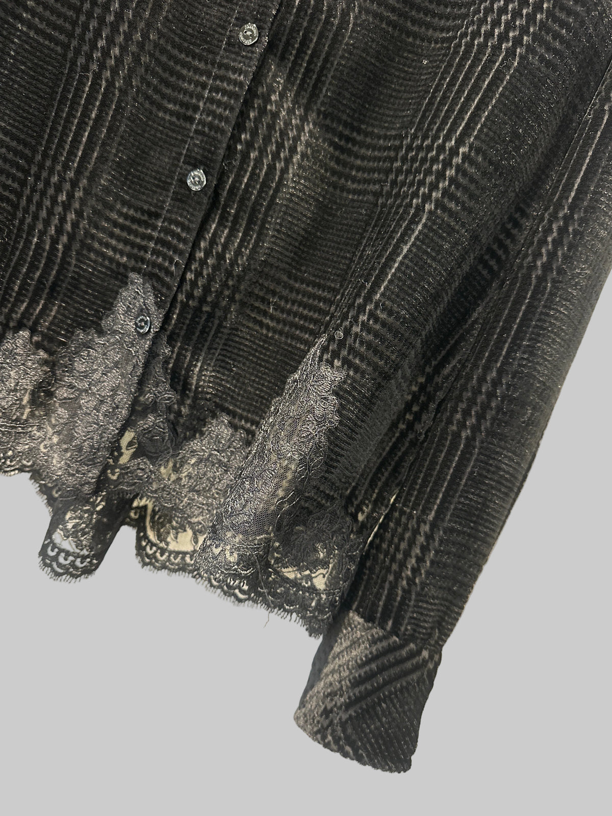 Camicia velluto e pizzo Ermanno Firenze