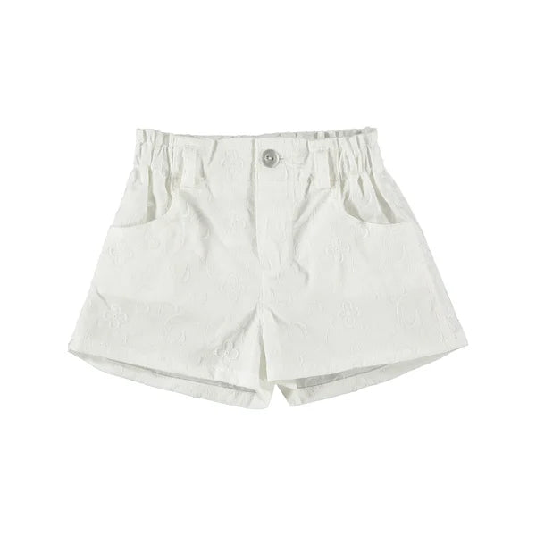 Pantaloncino bambina bianco j.o. Milano