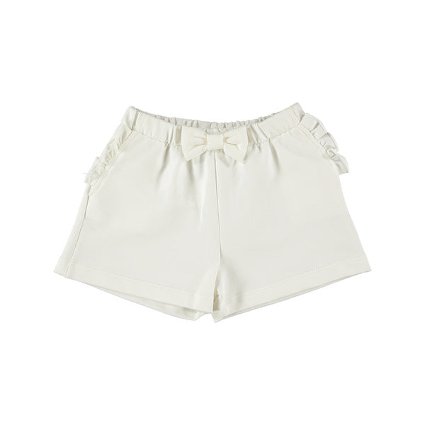 Pantaloncino bianco con fiocco j.o.