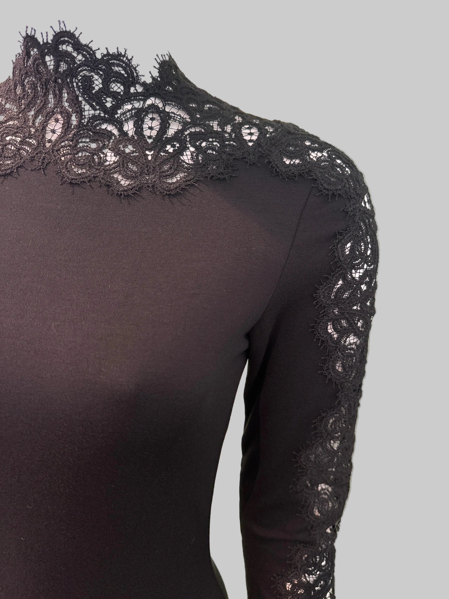 Abito lungo jersey e pizzo Ermanno Scervino