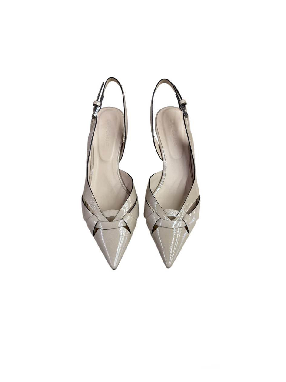 Sandalo slingback Del Carlo in sabbia