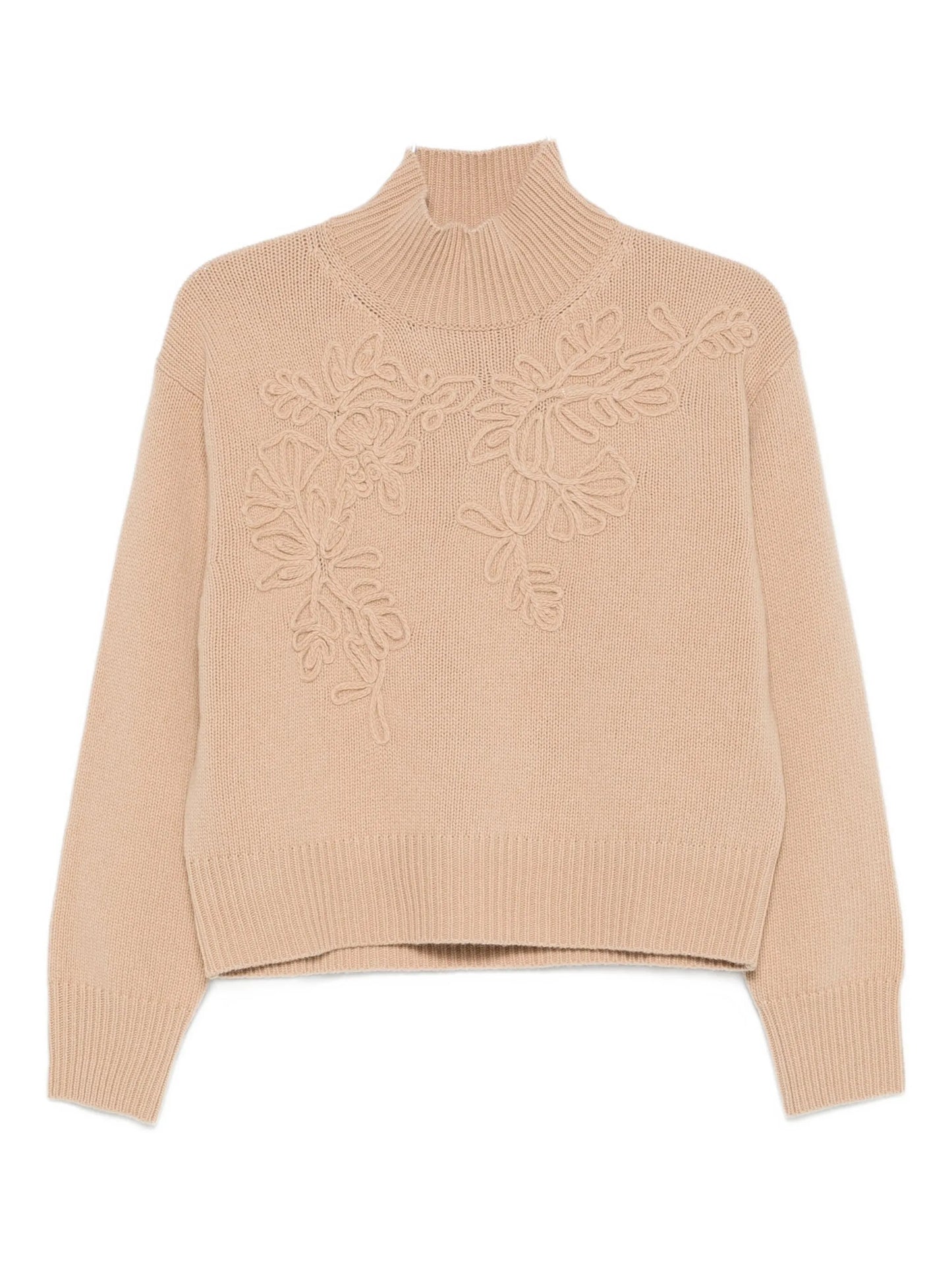 Maglione dolcevita ricamato Ermanno Firenze