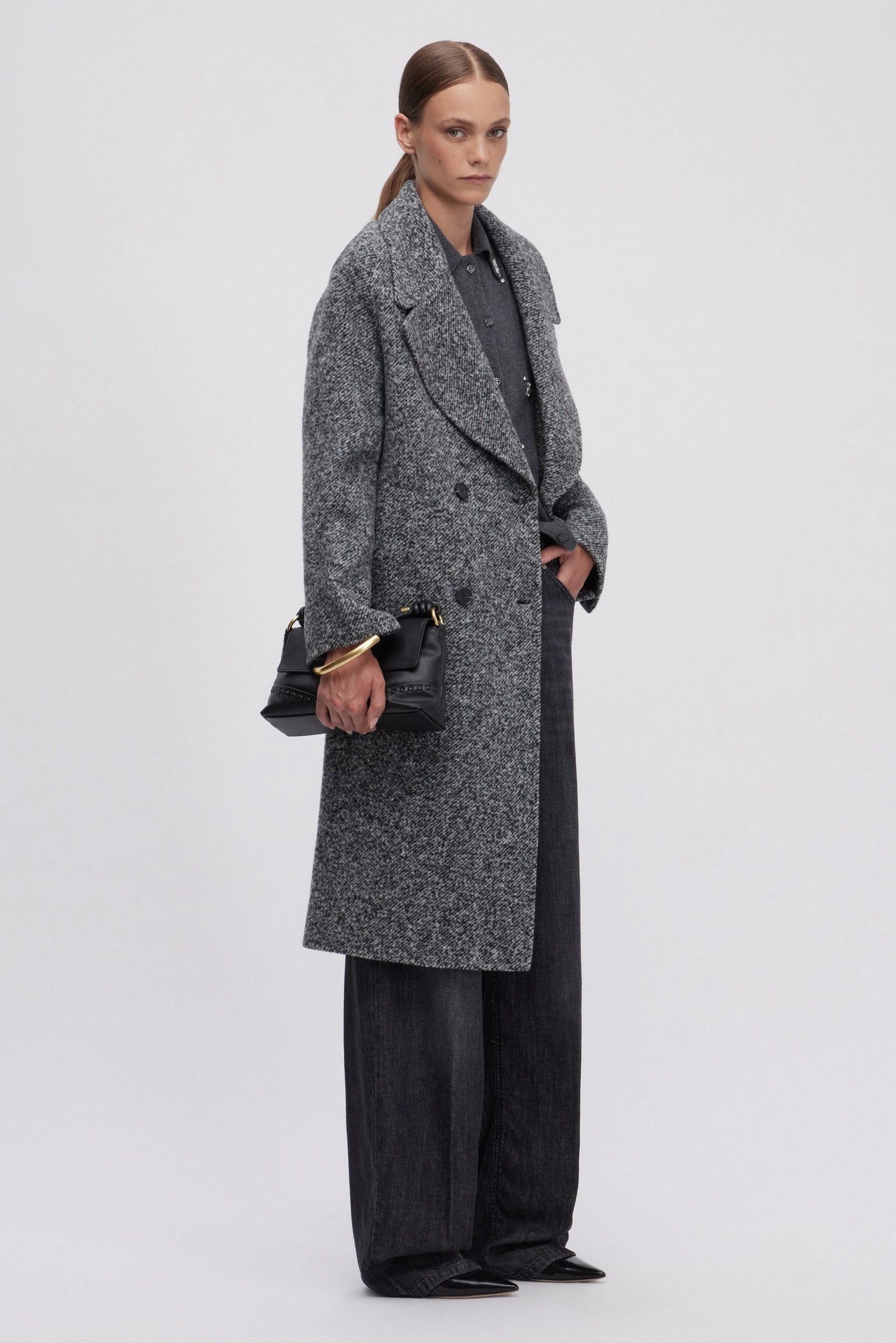 Cappotto bouclè oversize Ermanno Firenze