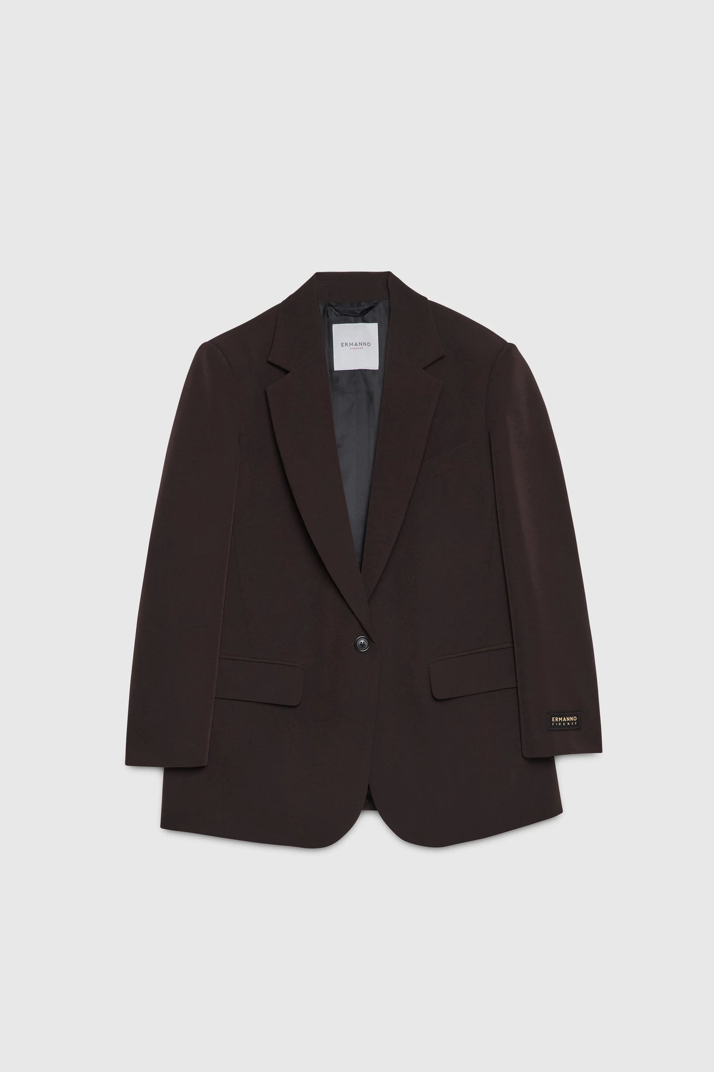 Blazer oversize marrone Ermanno Firenze