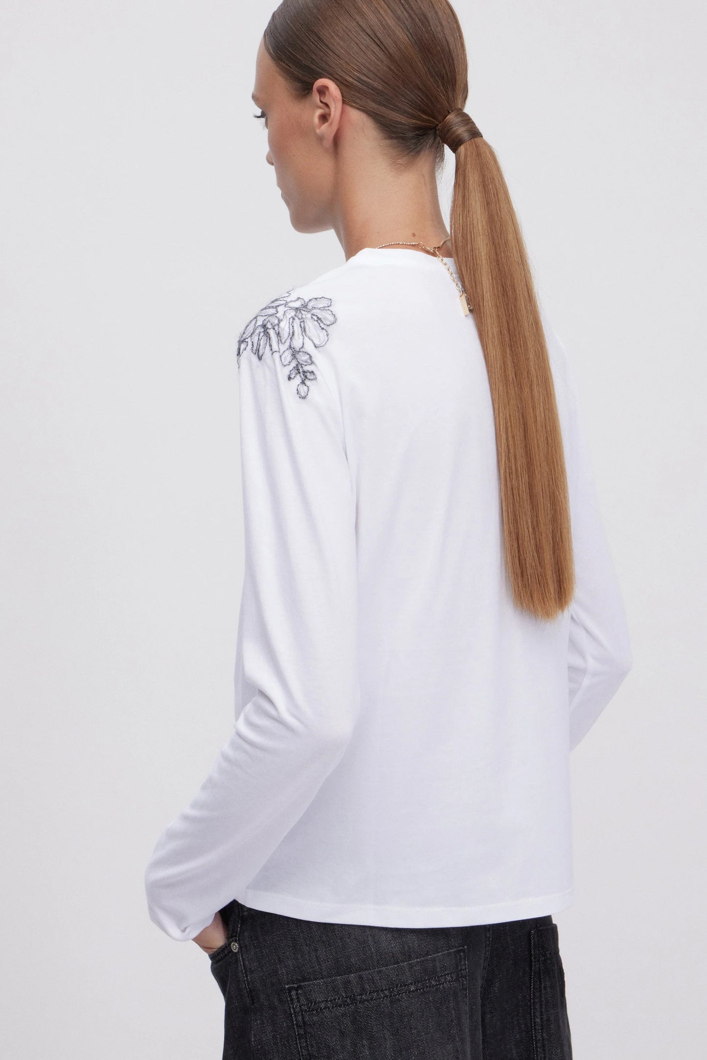T-shirt ricamata Ermanno Firenze