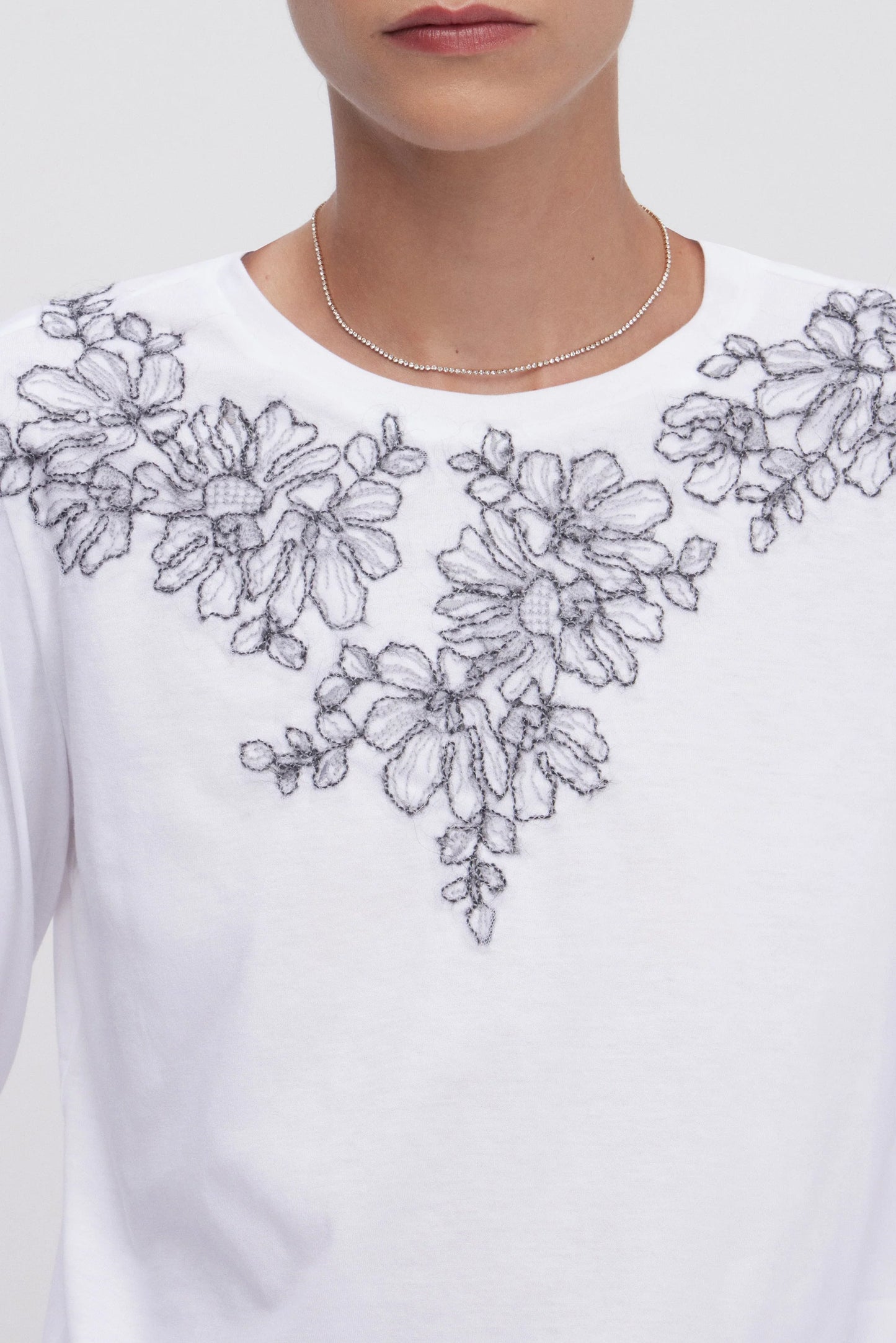 T-shirt ricamata Ermanno Firenze