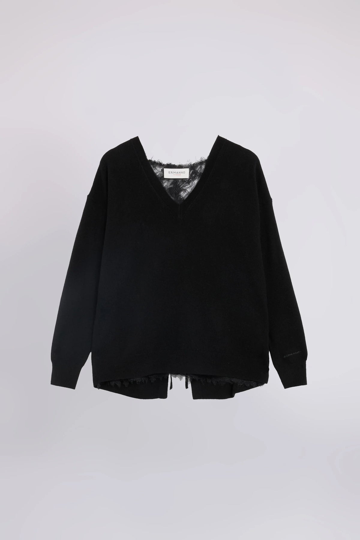 Maglia con inserto in pizzo Ermanno Firenze