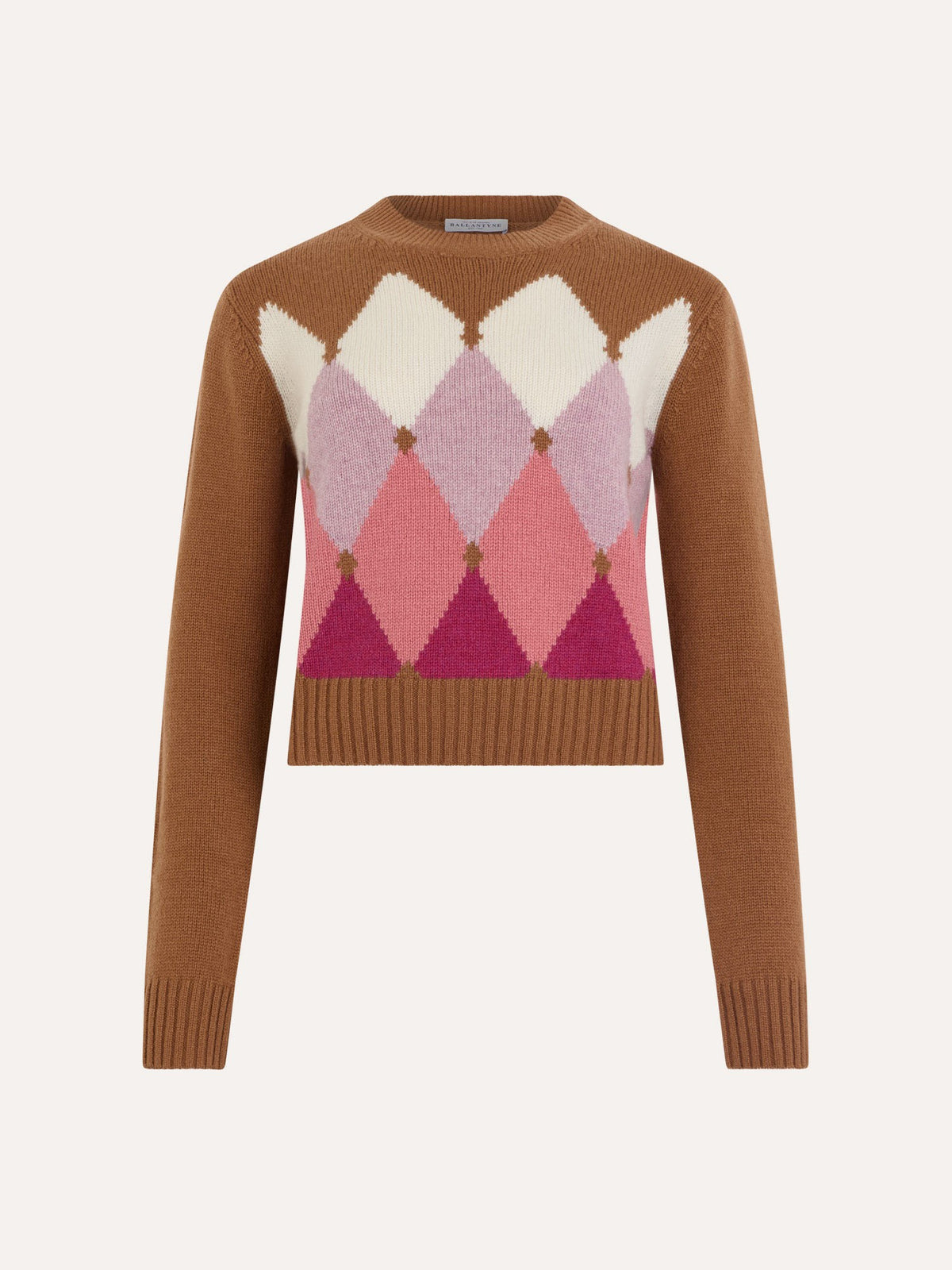 Maglia in puro cashmere diamond