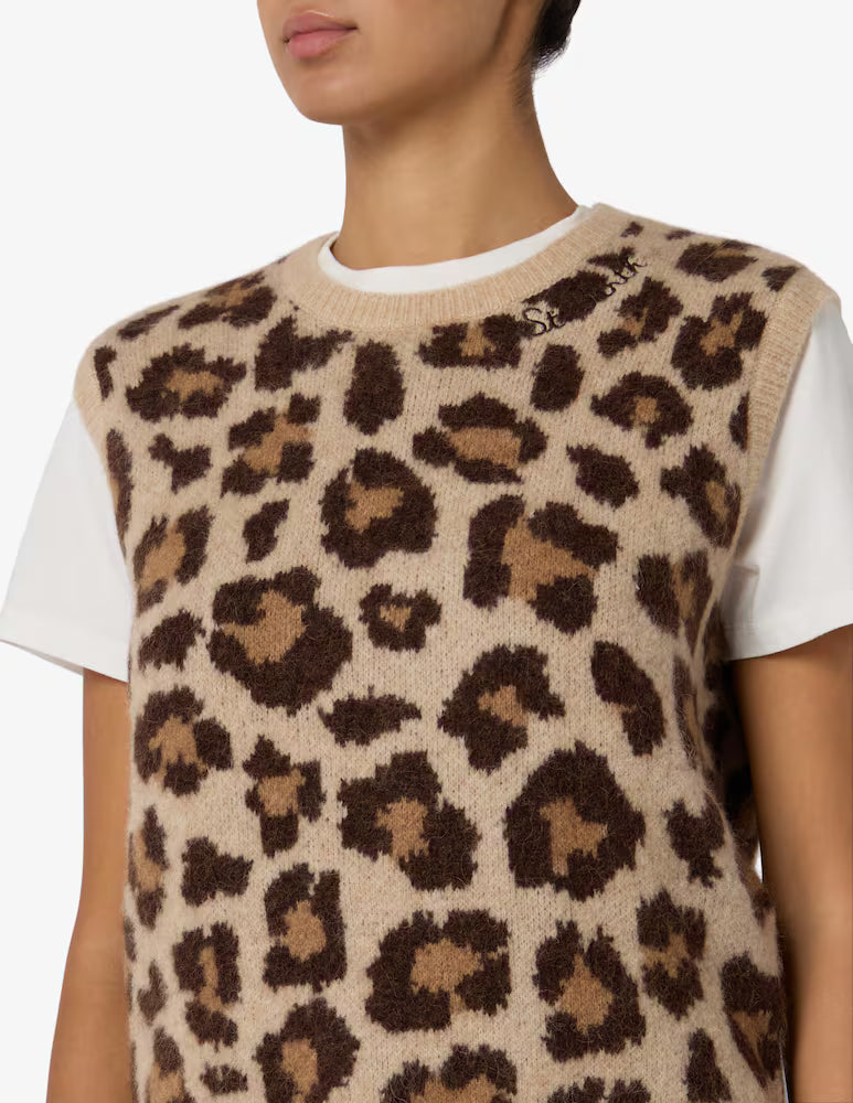 Gilet leopardato