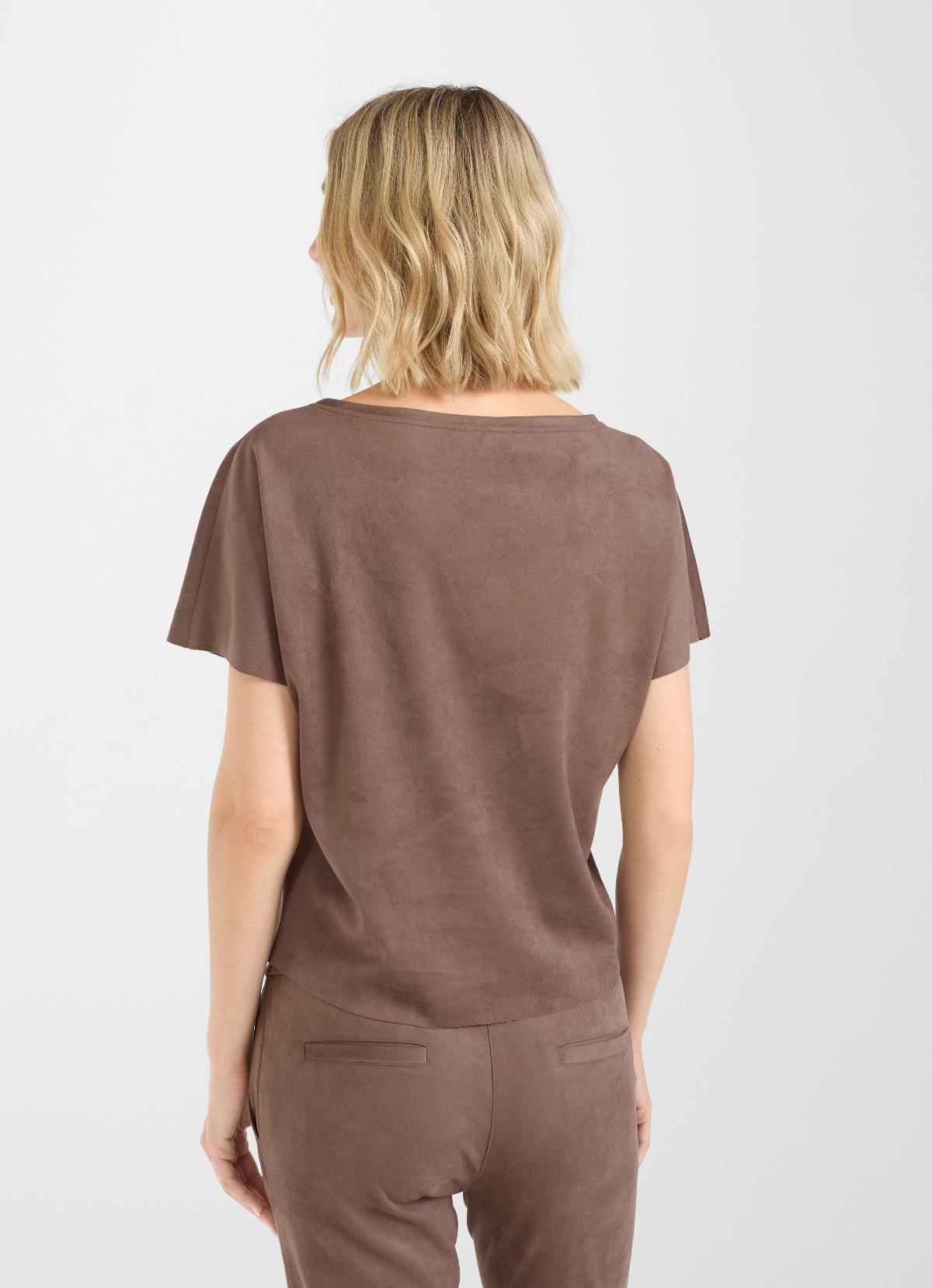 Blusa tech velour cacao Juvia