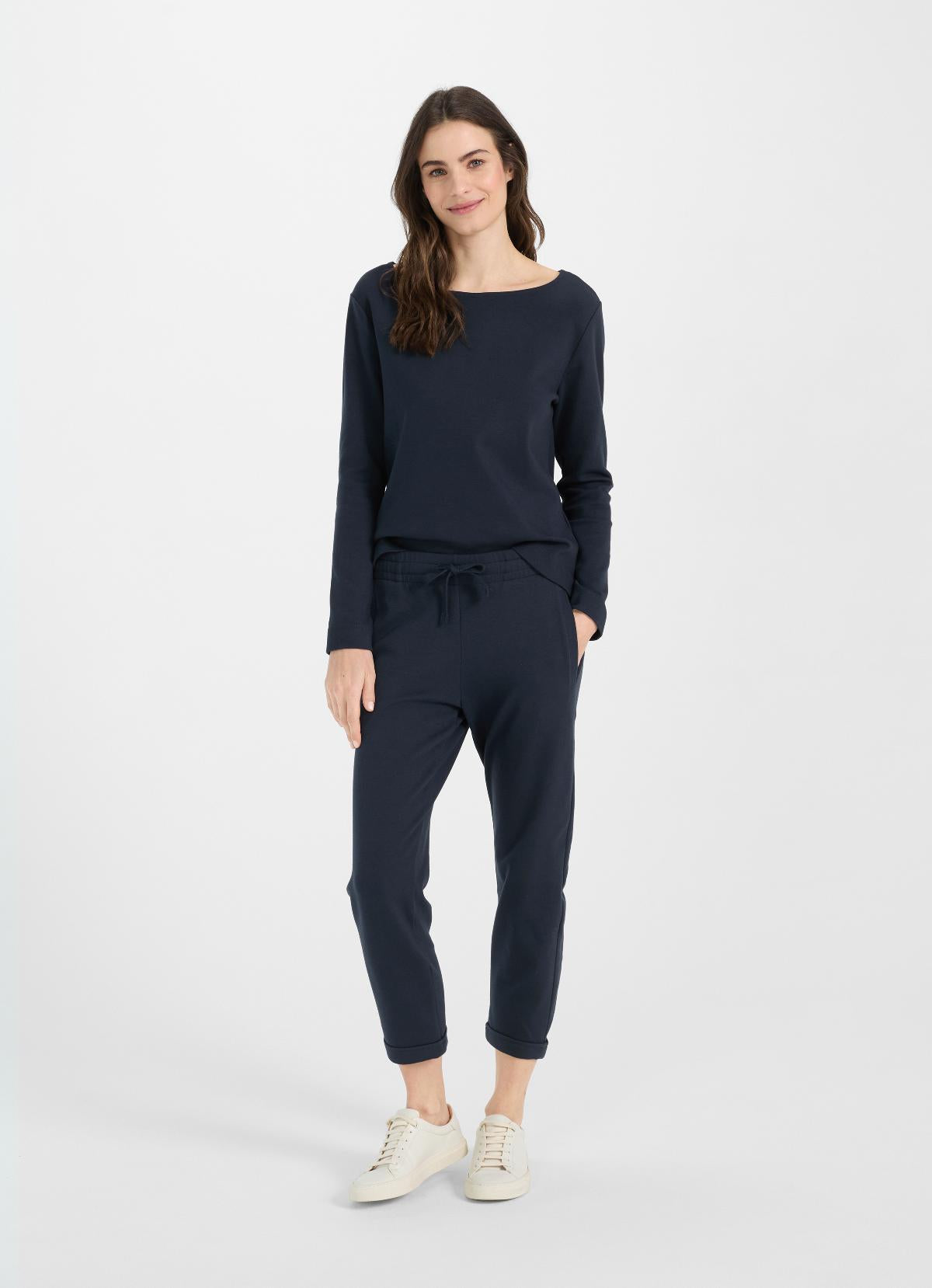 Pantaloni felpa Juvia in blu navy