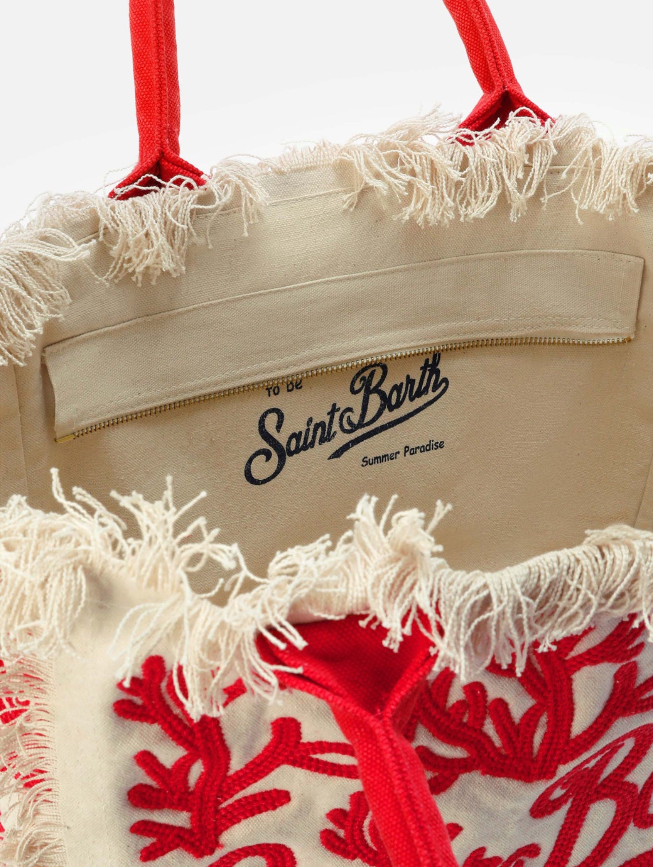 Shopper Vanity coral St. Barth