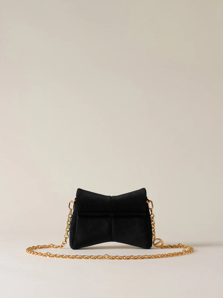 Borsa mini velvet nera