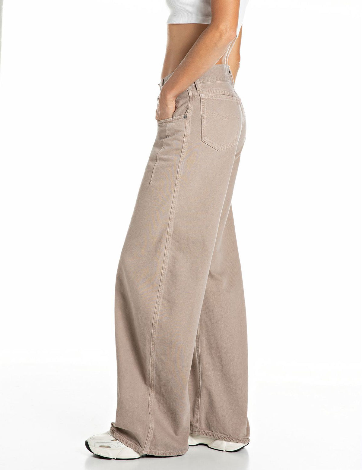 Jeans loose fit Hallebe vintage beige Replay