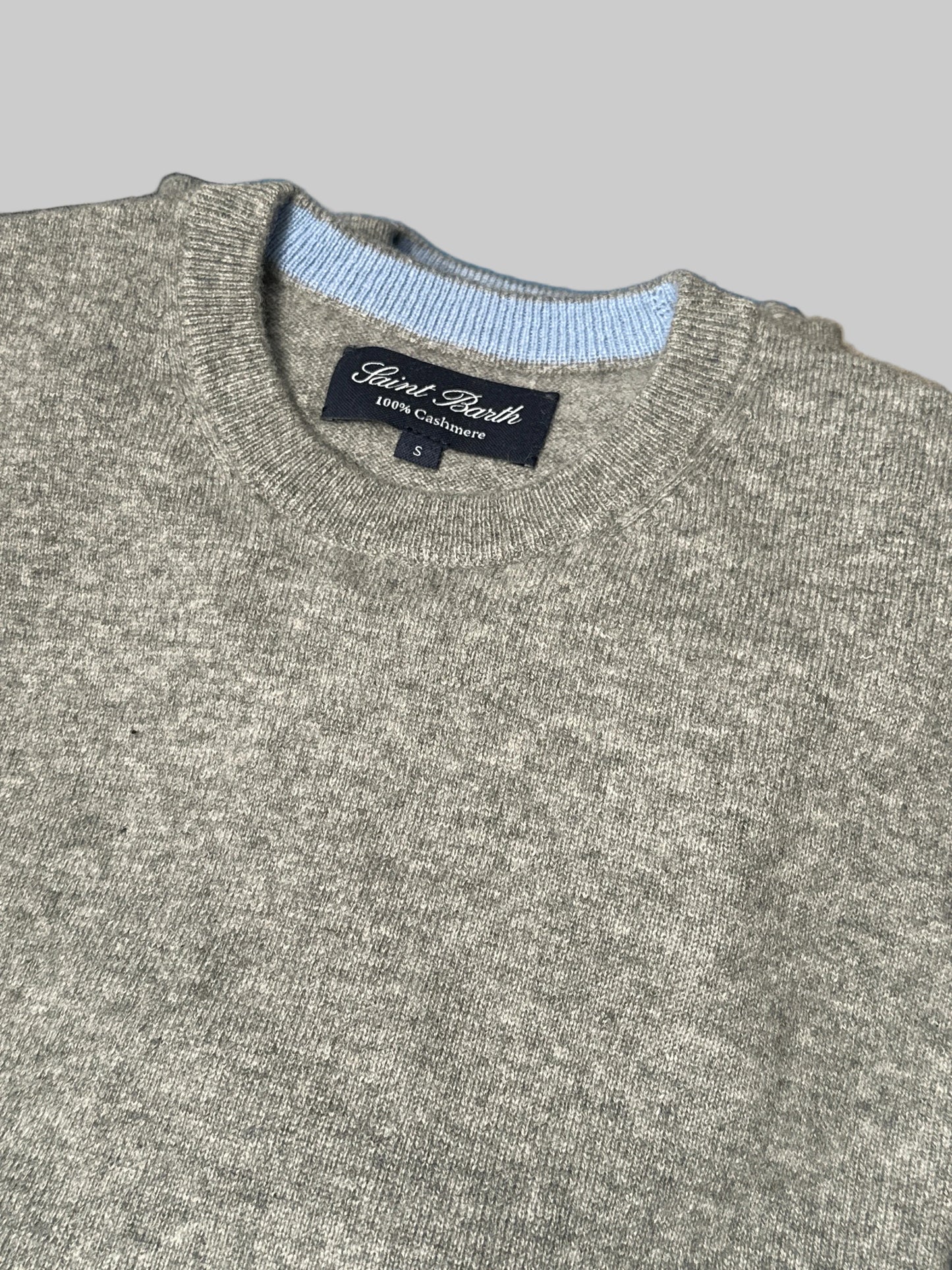 Maglione girocollo grigio Saint Barth