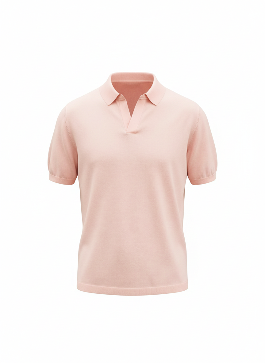 Polo cotone rosa Saint Barth