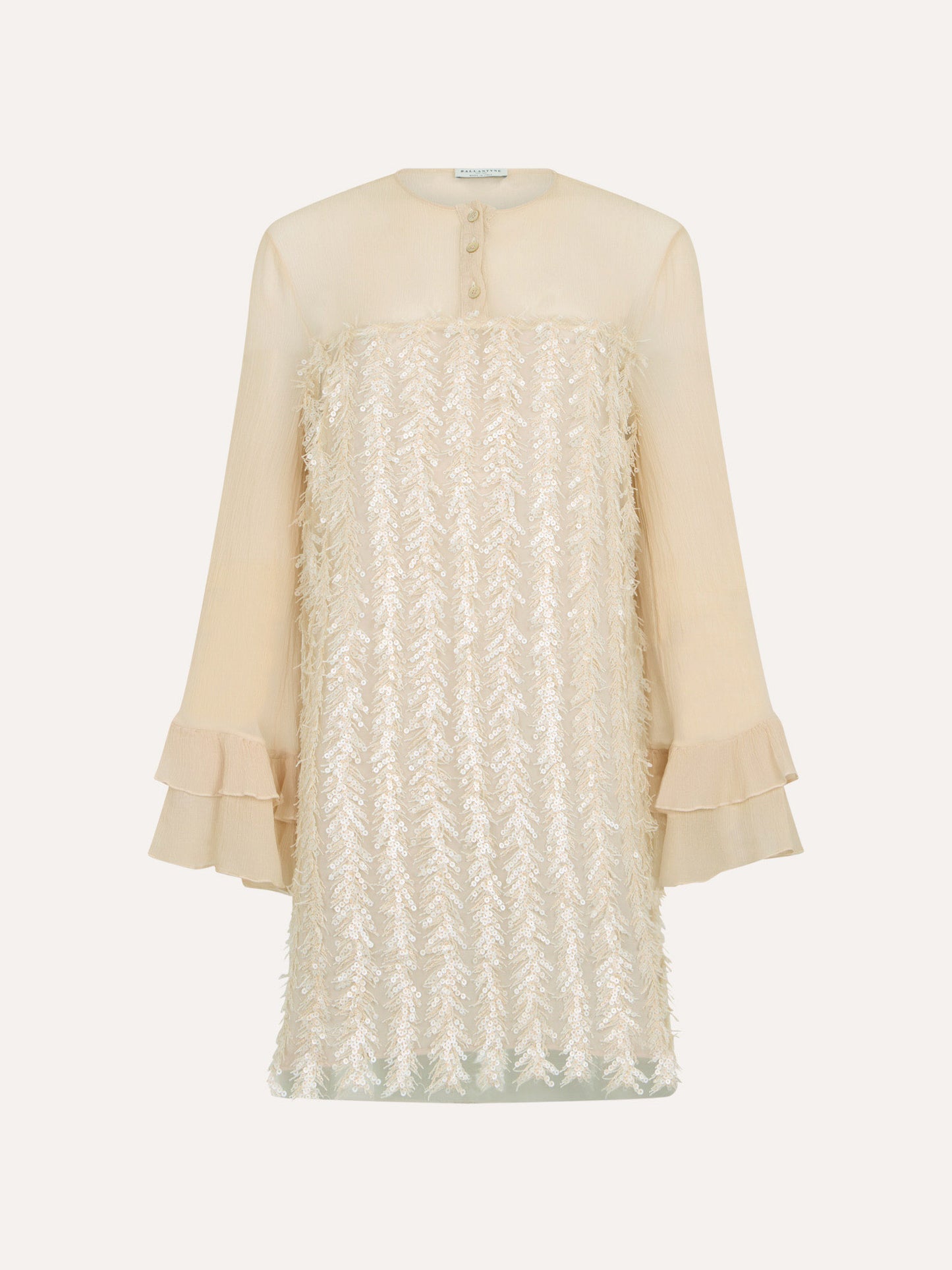 Abito paillettes nude Ballantyne