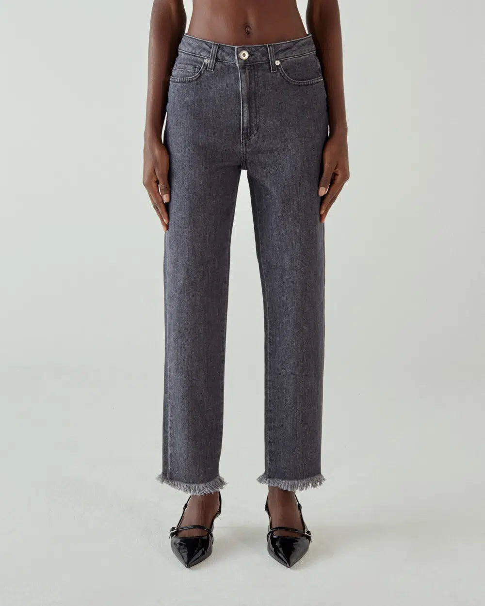 Jeans straight grigio kenja