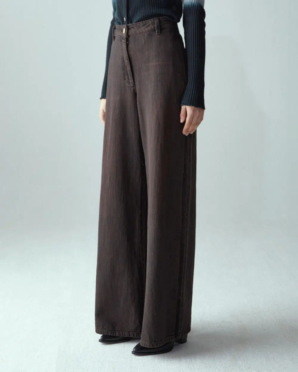 Jeans Flaire smocking denim japan