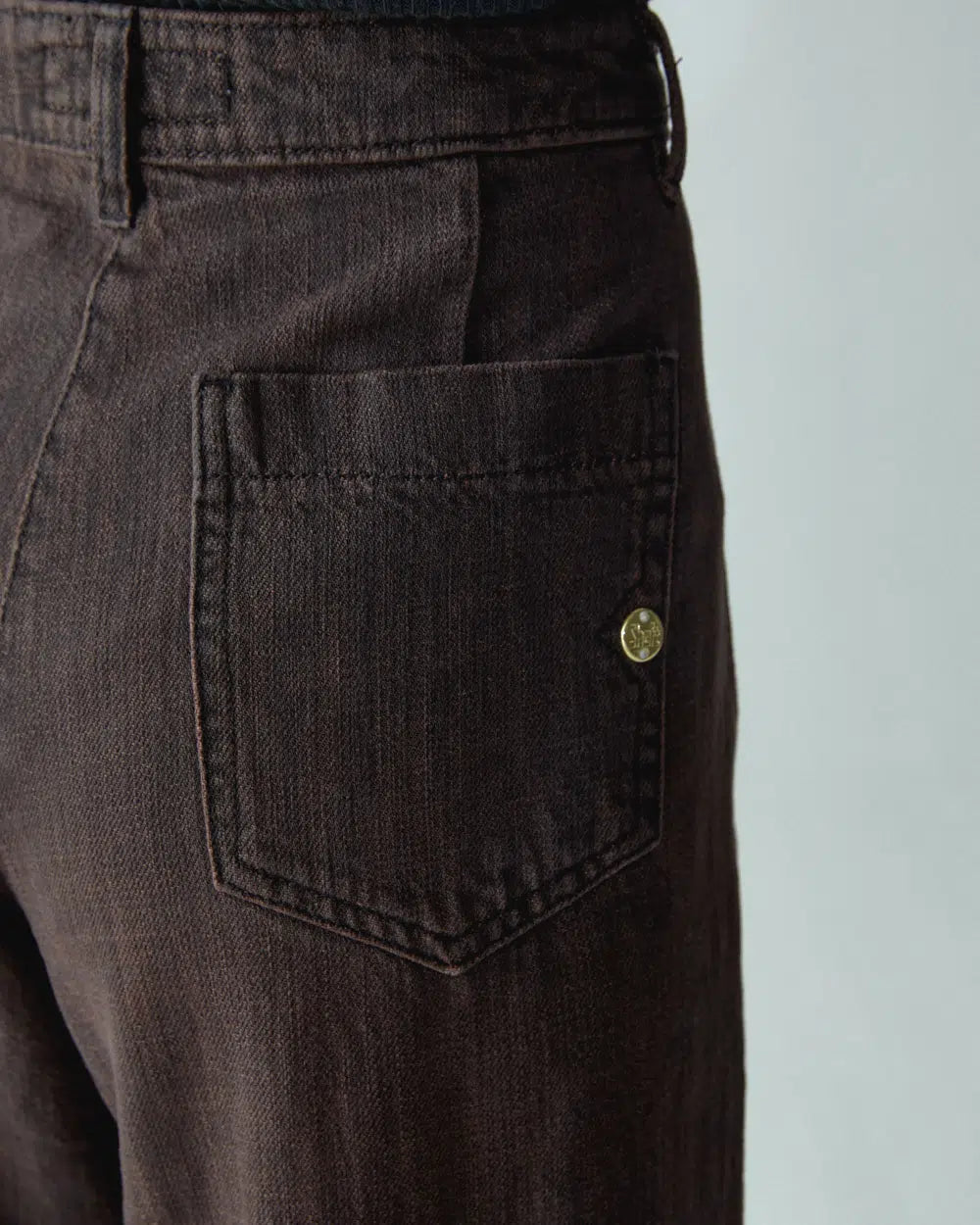 Jeans Flaire smocking denim japan