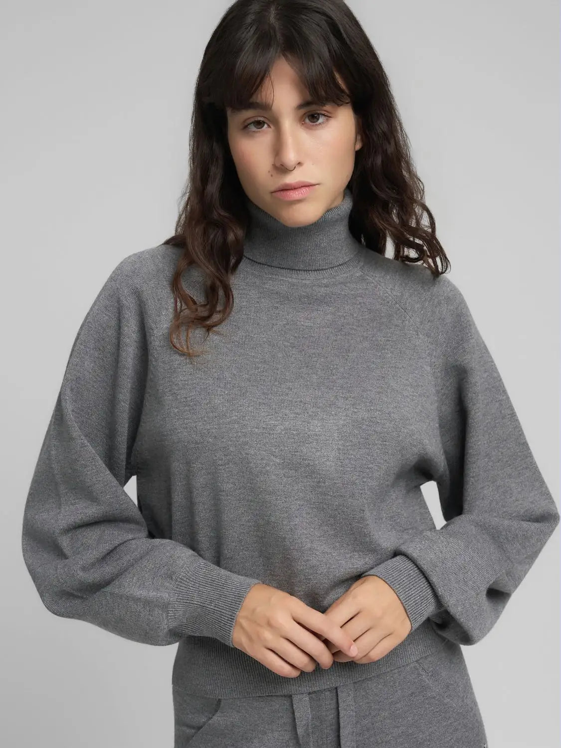 Pullover dolcevita grigio Replay