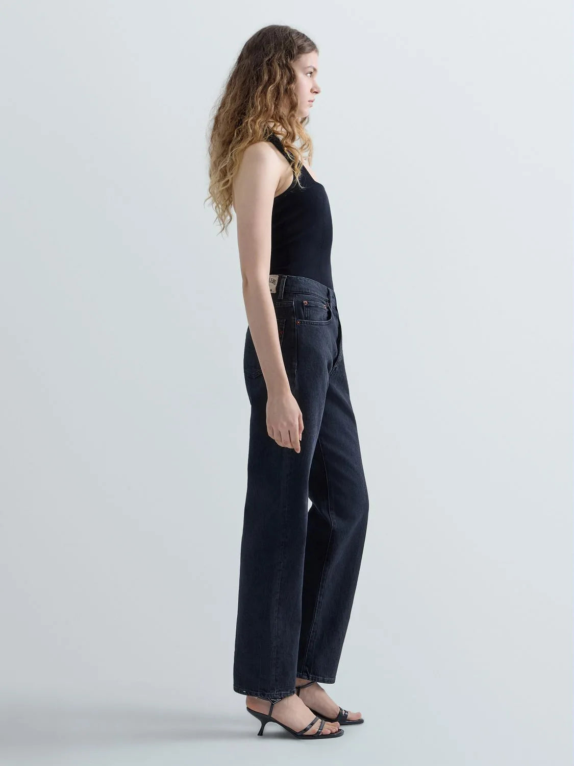 Top scollo americano nero Replay