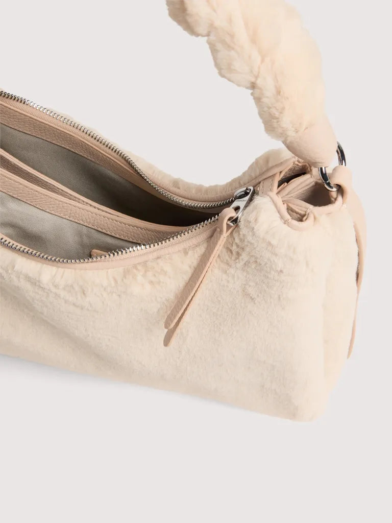 Borsa Boheme eco fur panna Coccinelle