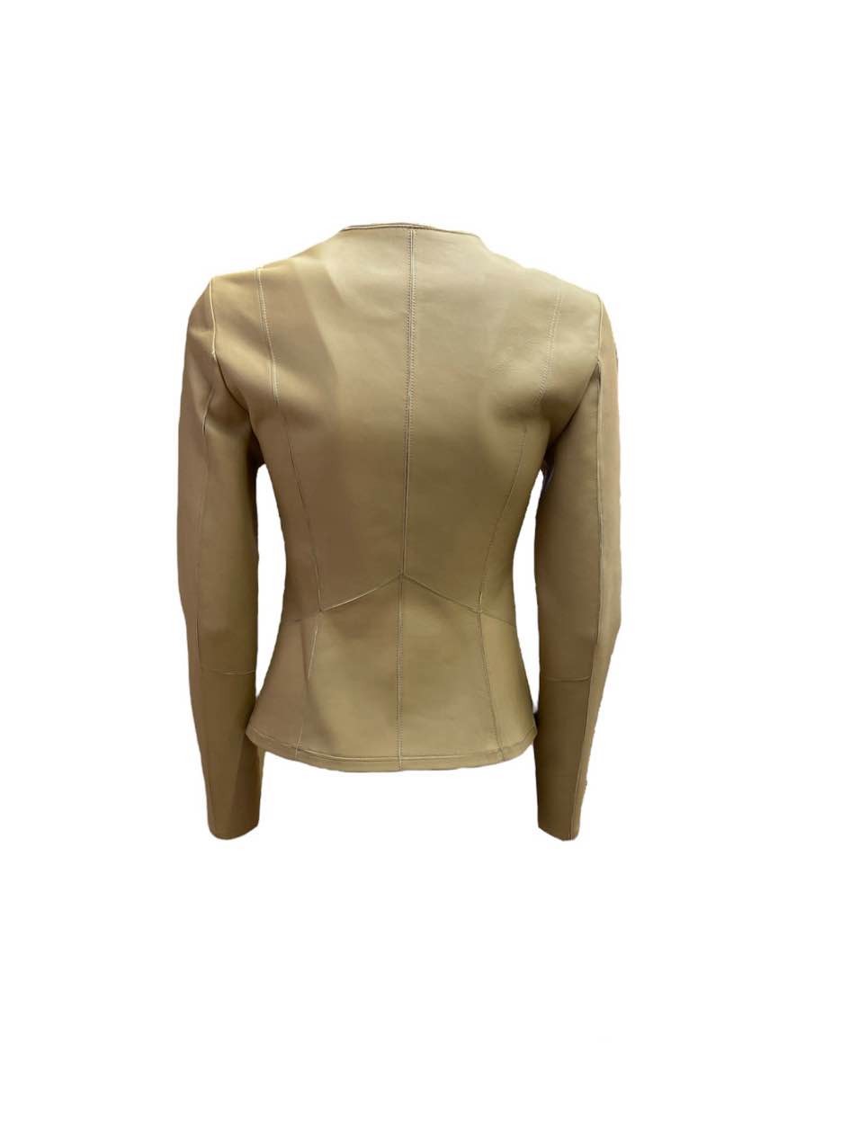 Giacca in pelle Desa 1972 con zip