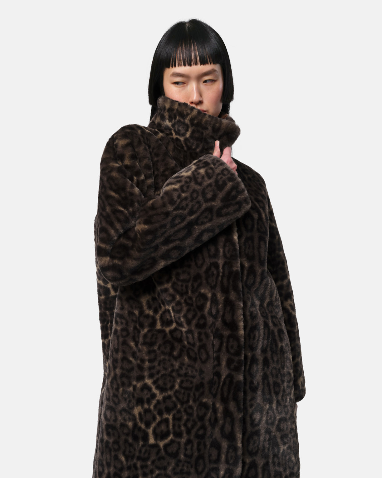 Cappotto dark leopard