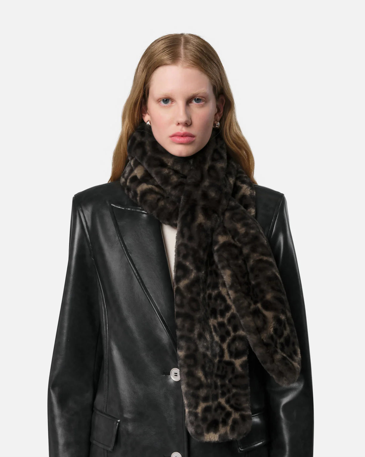 Sciarpa leopardata eco-fur Apparis