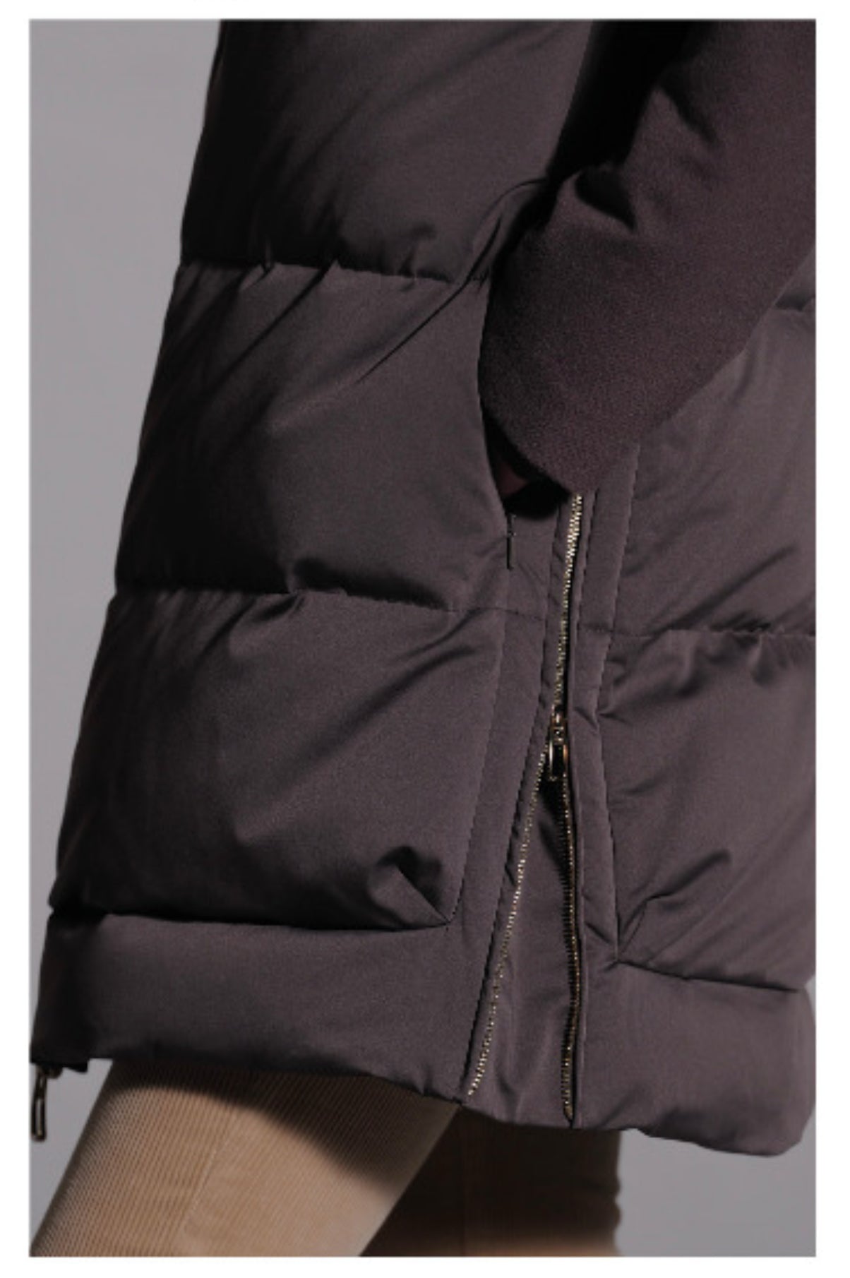 Piumino marrone Duno