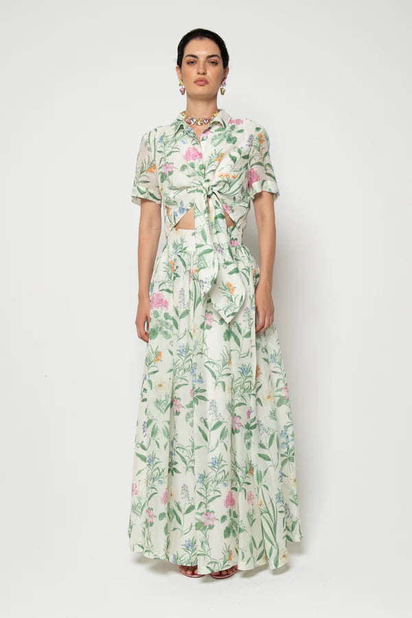 Camicia Fresia a fiori Lavi