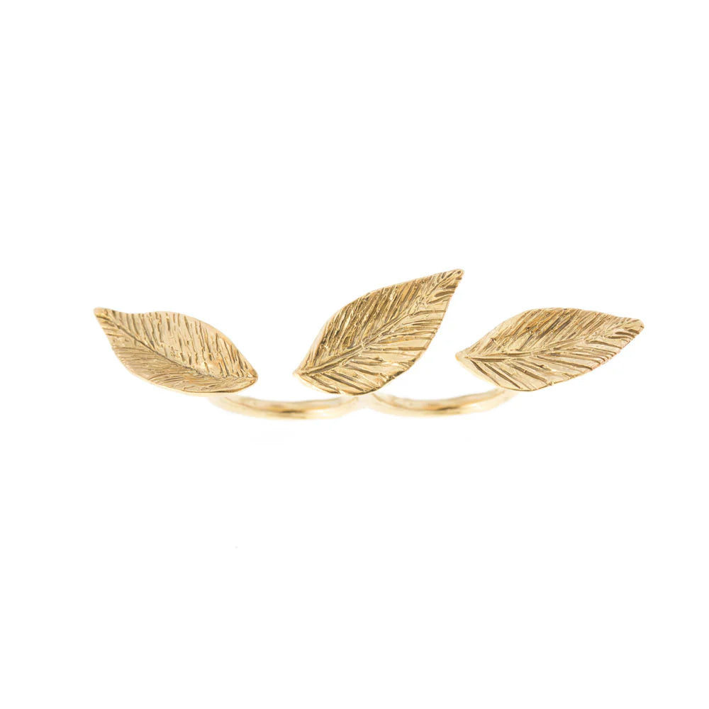 Anello doppio Leaves Giulia Barela