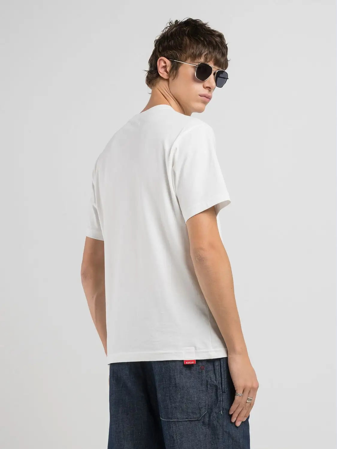 T-shirt bianca basic Replay
