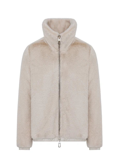 Giacca Manila ecofur crema