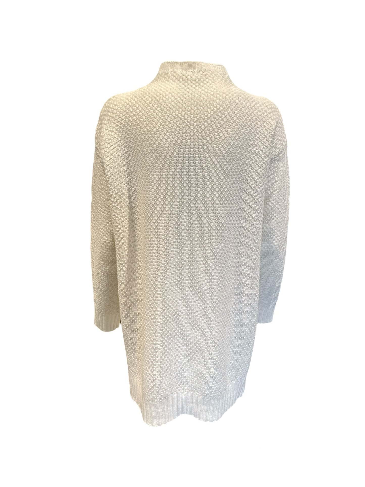 Maxi maglia Panicale lurex bianca