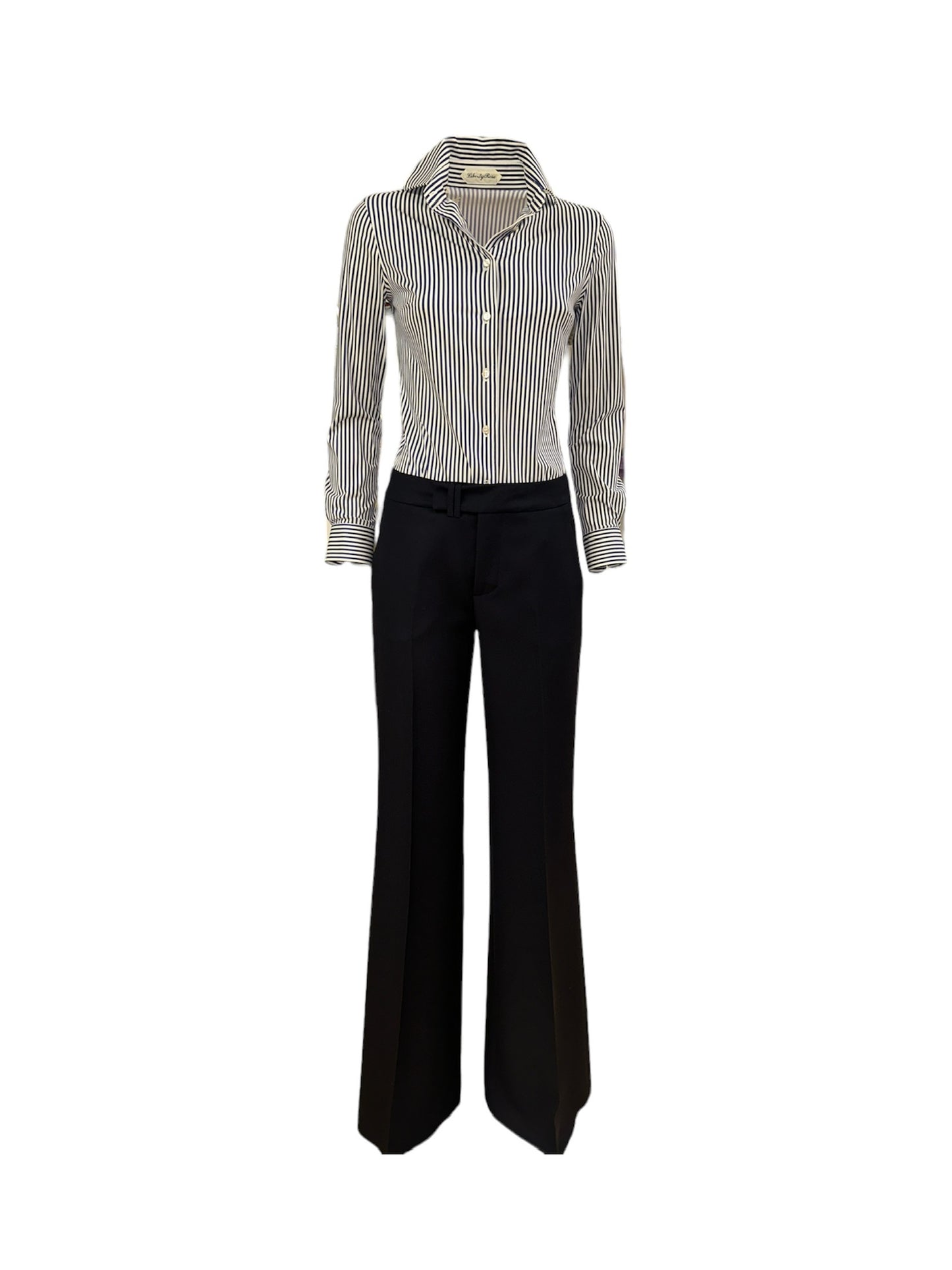 Camicia tecnica bastoncino bianco blu