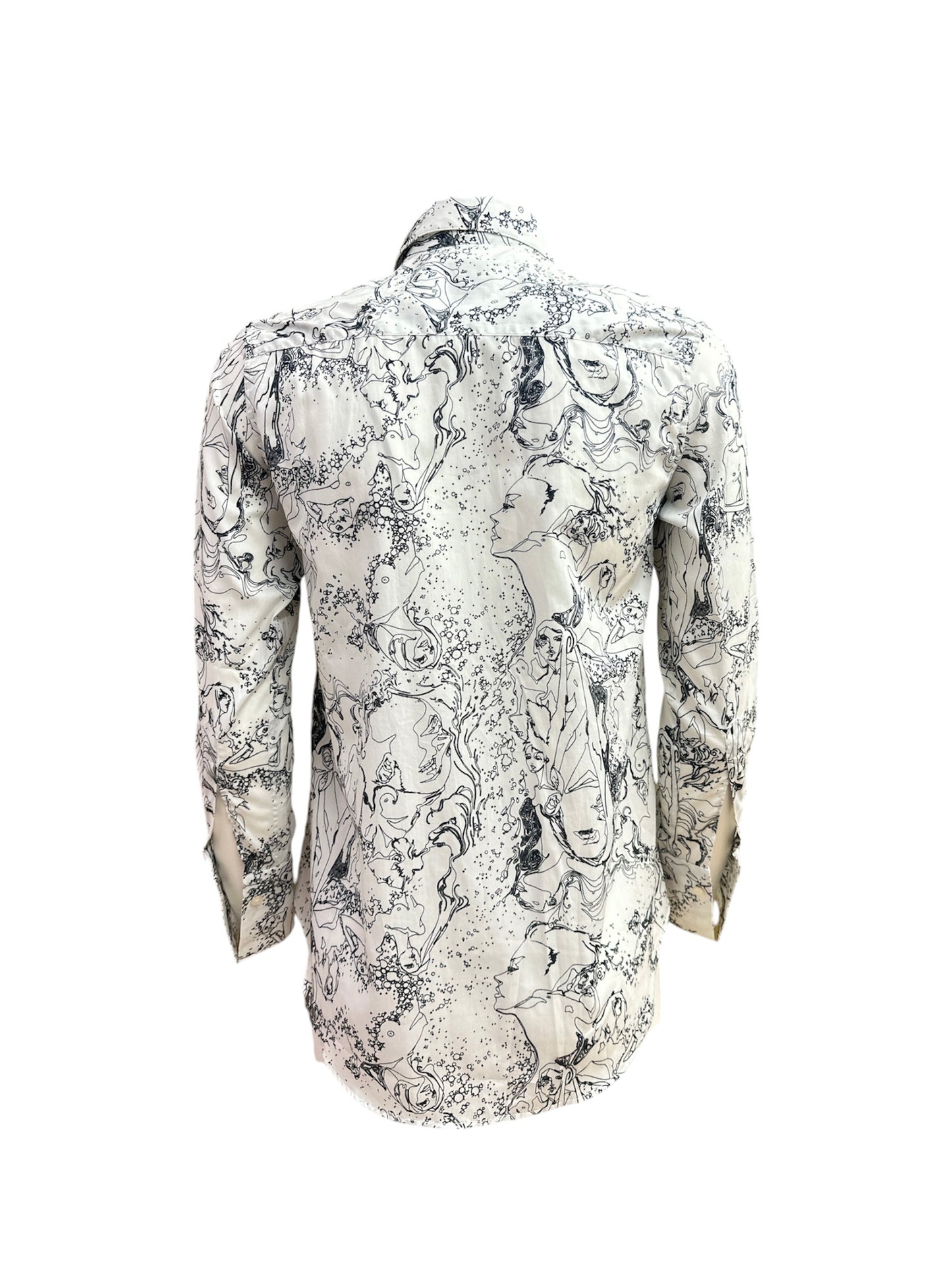 Camicia cotone stampa donna liberty