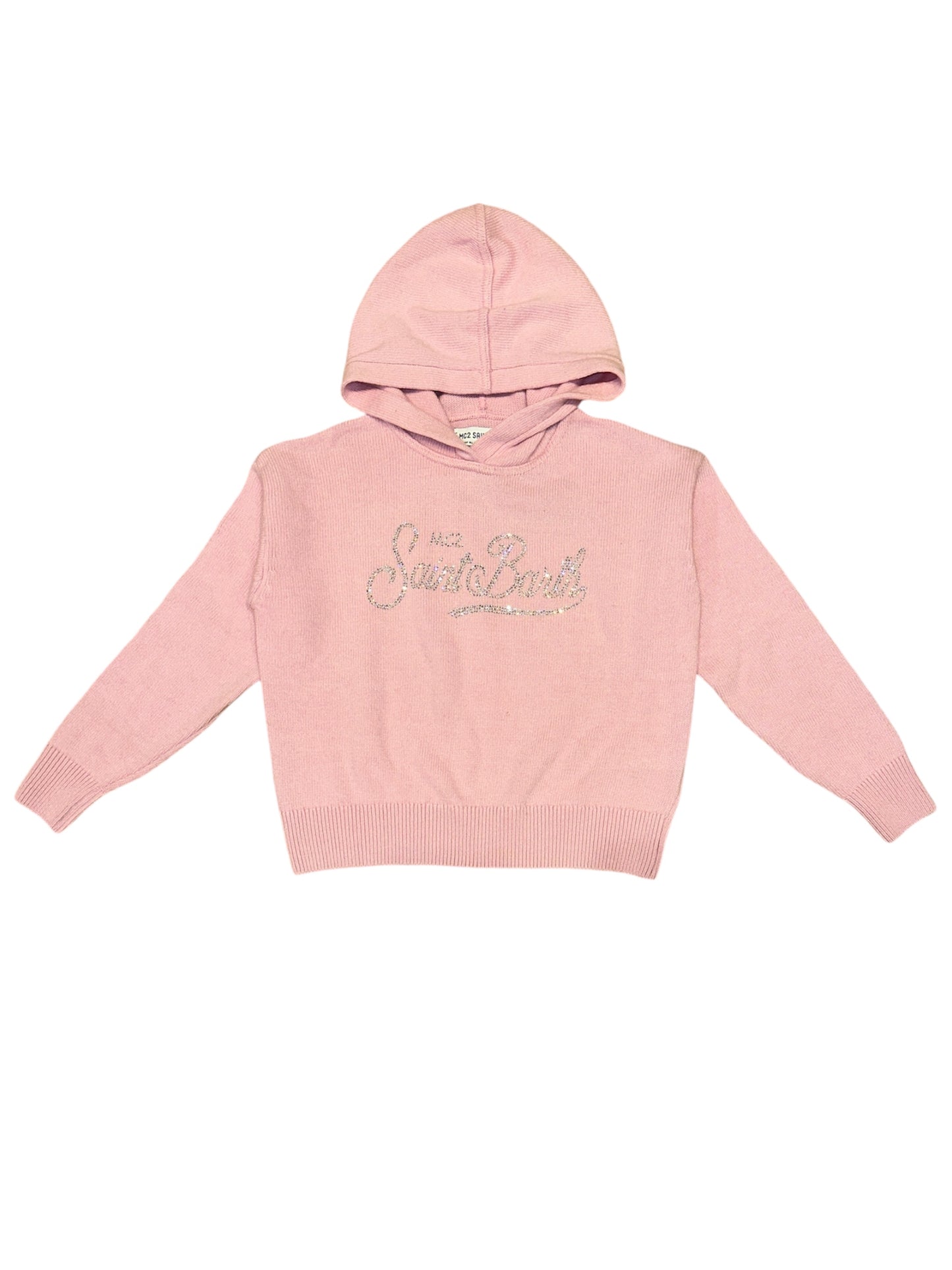 Maglia cappuccio rosa