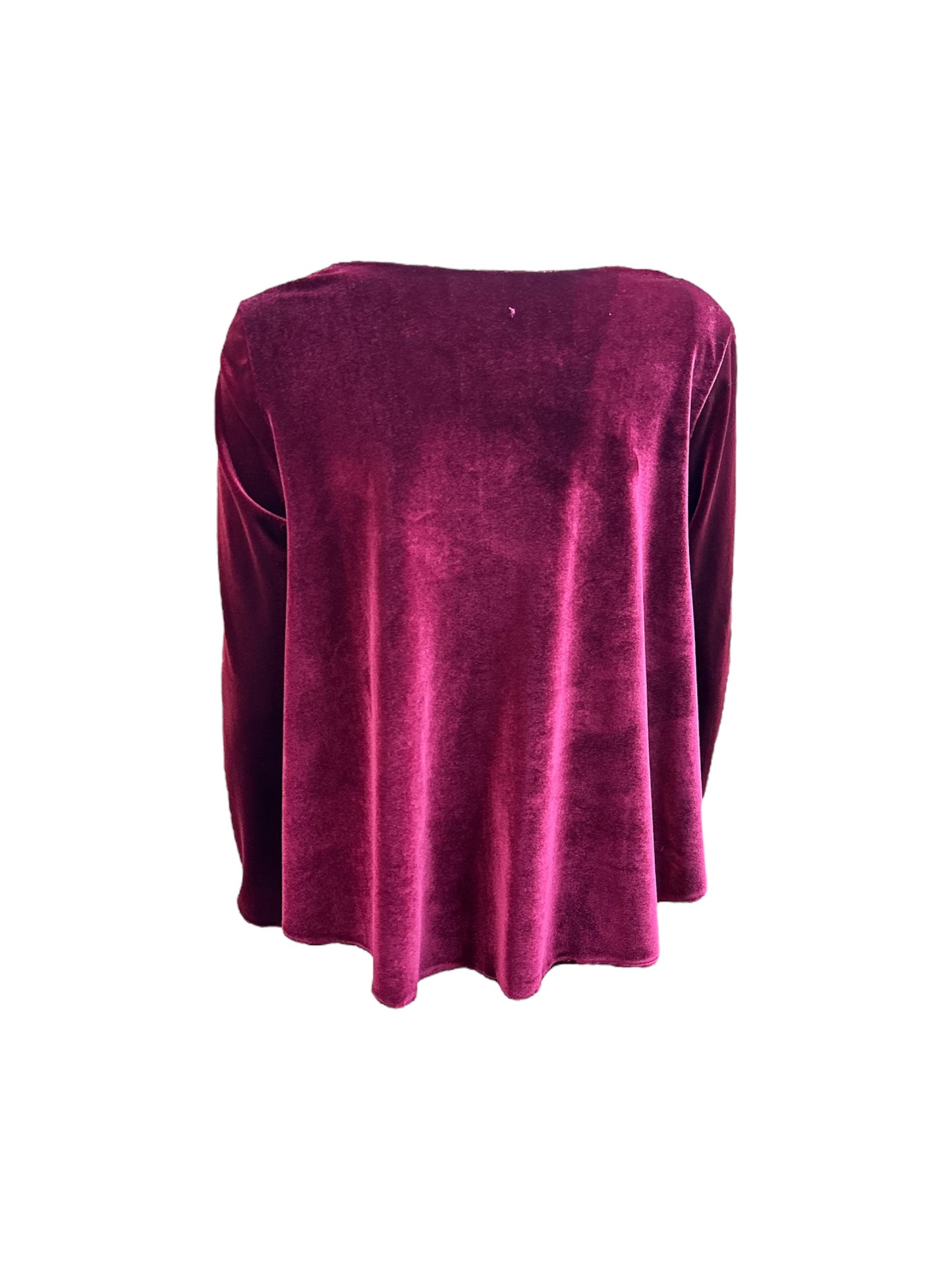 Blusa velvet amaranto