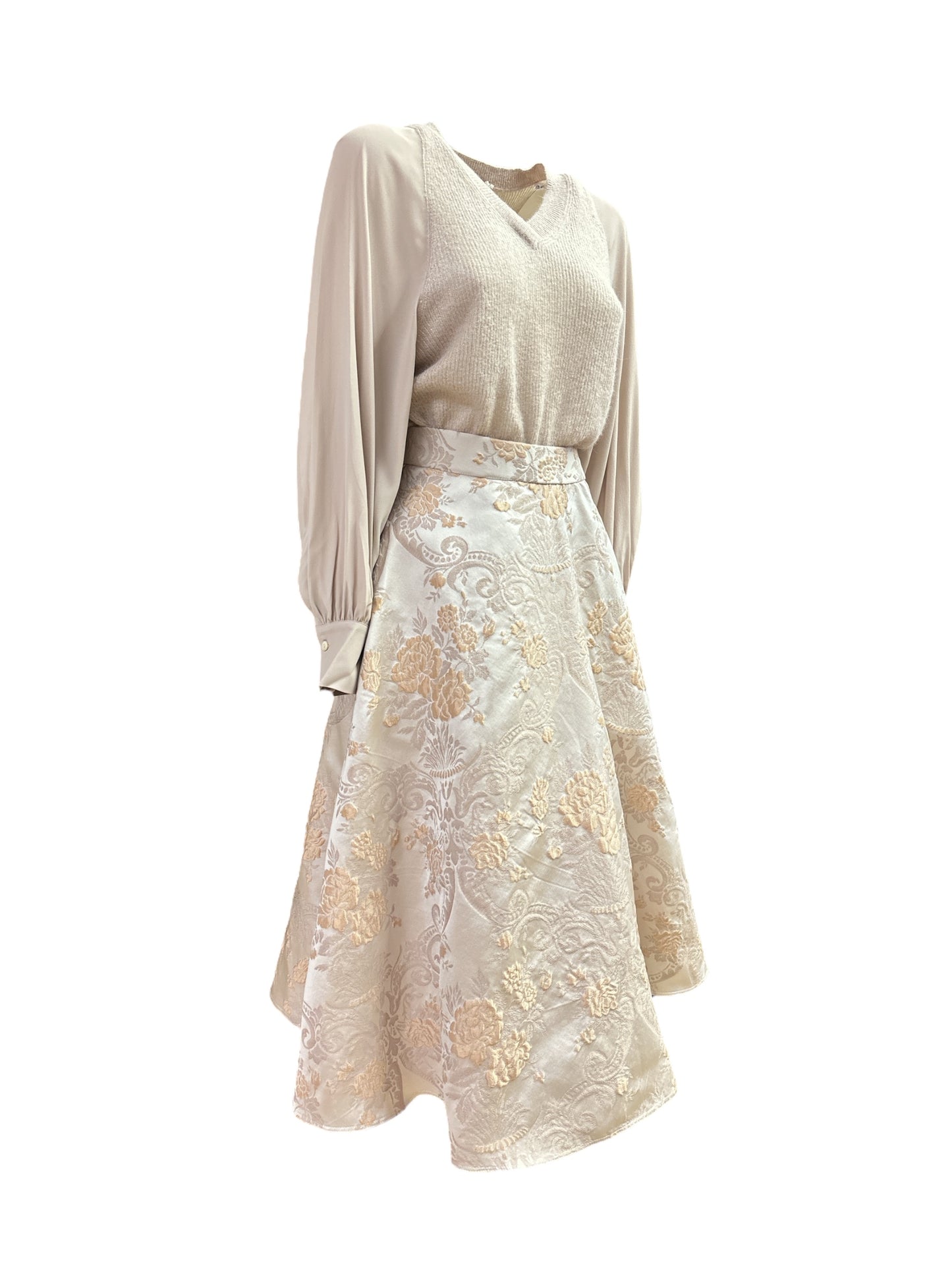 Maglia lurex champagne