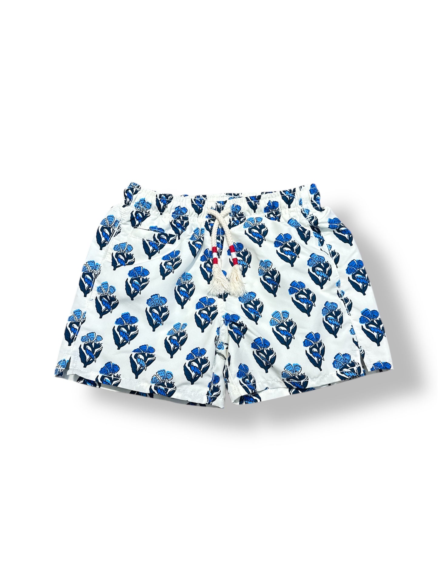 Boxer caprese jr fiori blu