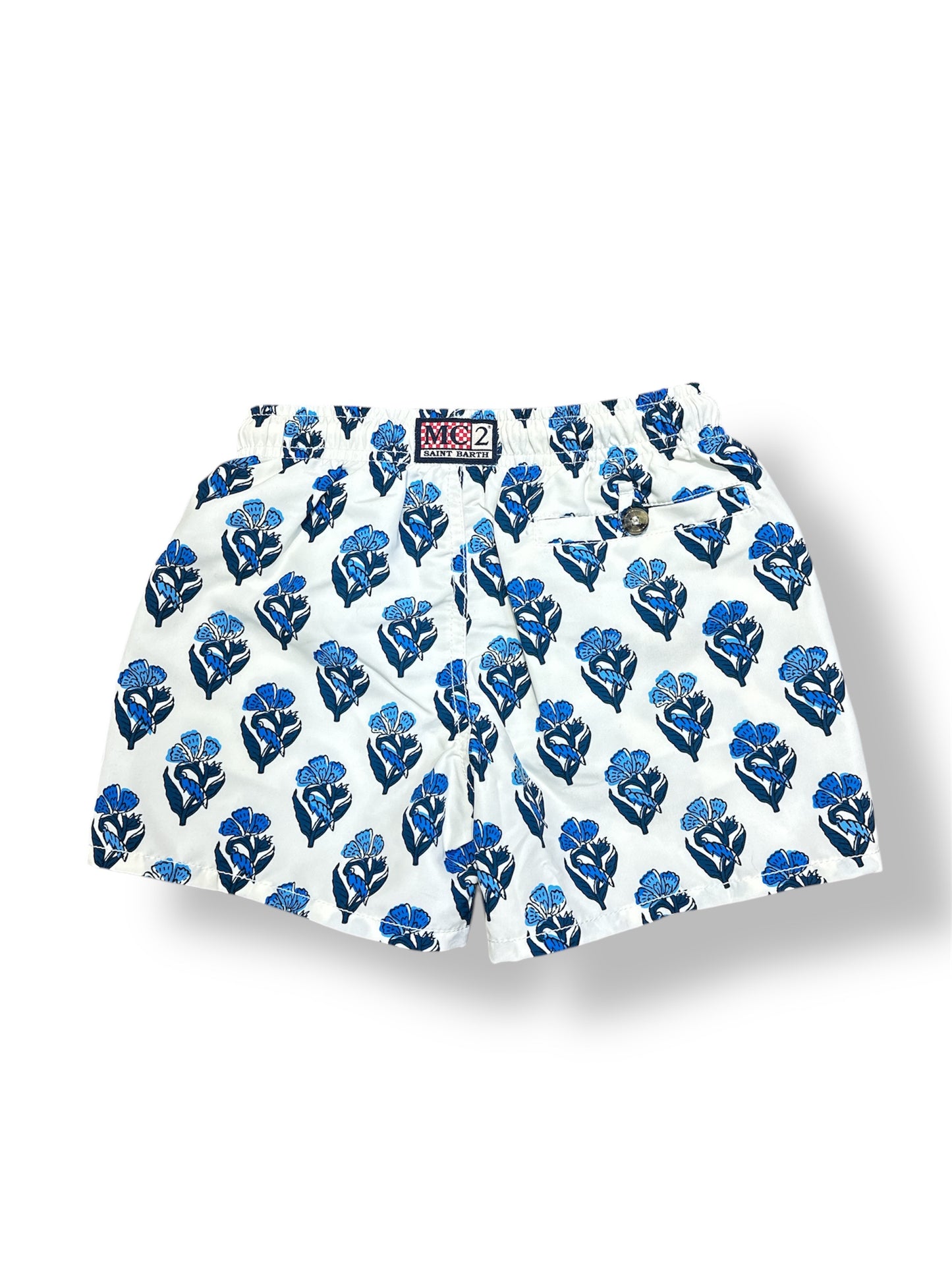 Boxer caprese jr fiori blu