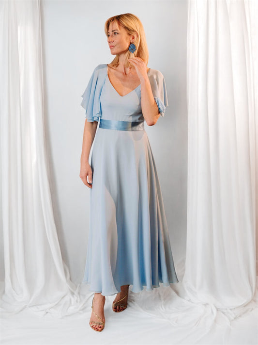 Abito lungo azzurro Desantis