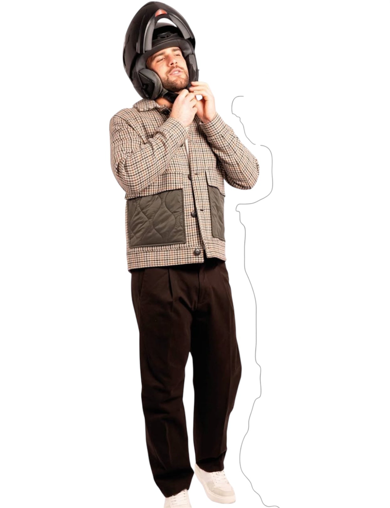 Pantalone relaxed fit marrone