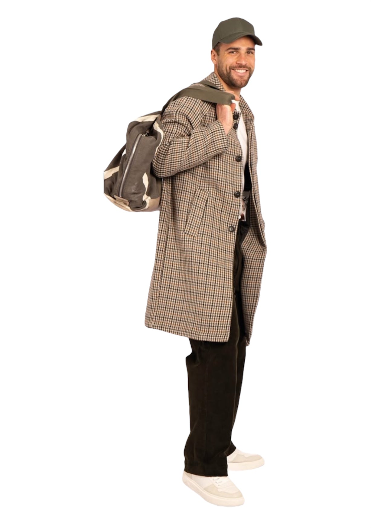 Cappotto in tweed pied de poule