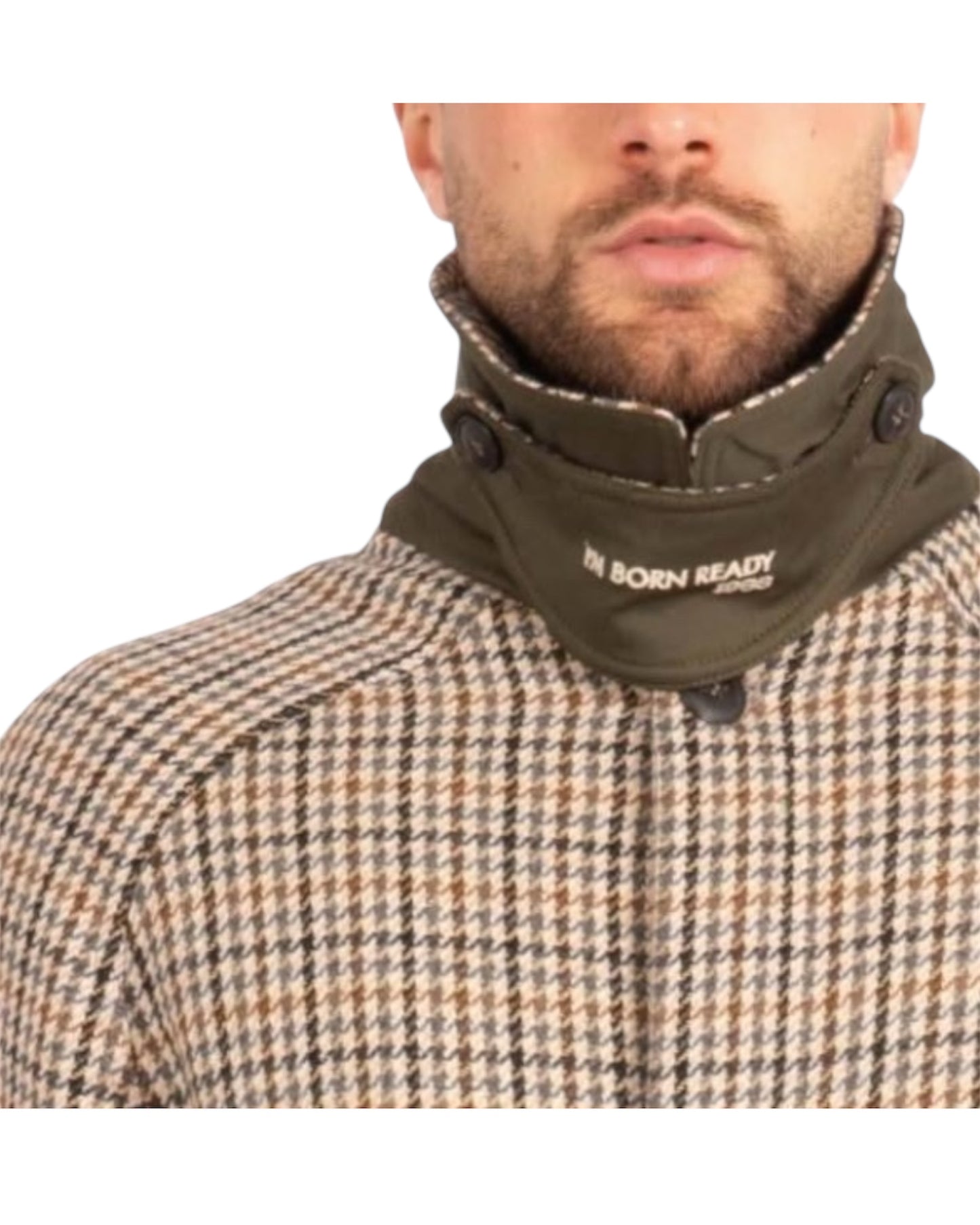 Cappotto in tweed pied de poule