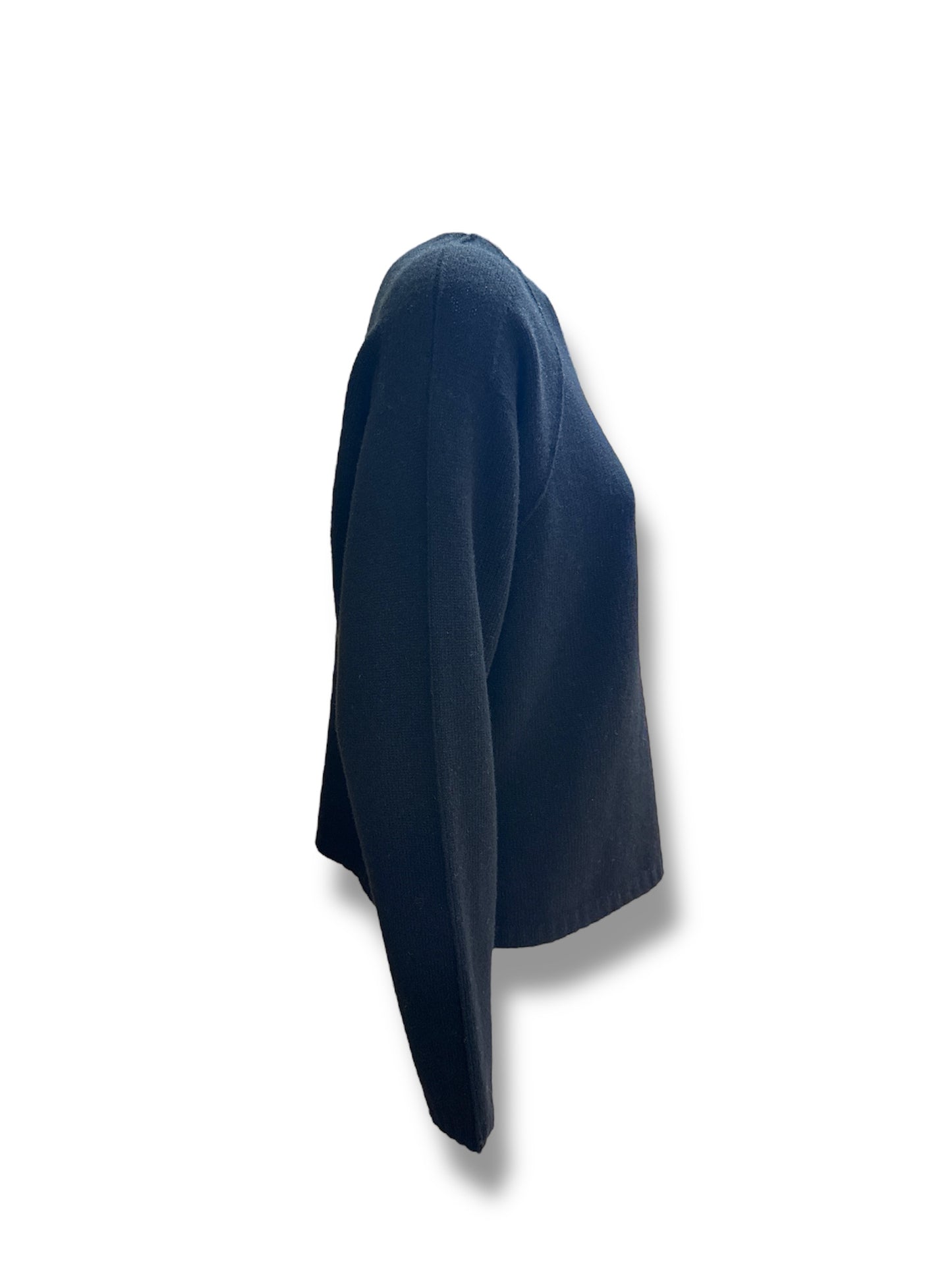 Pull girocollo lana nero