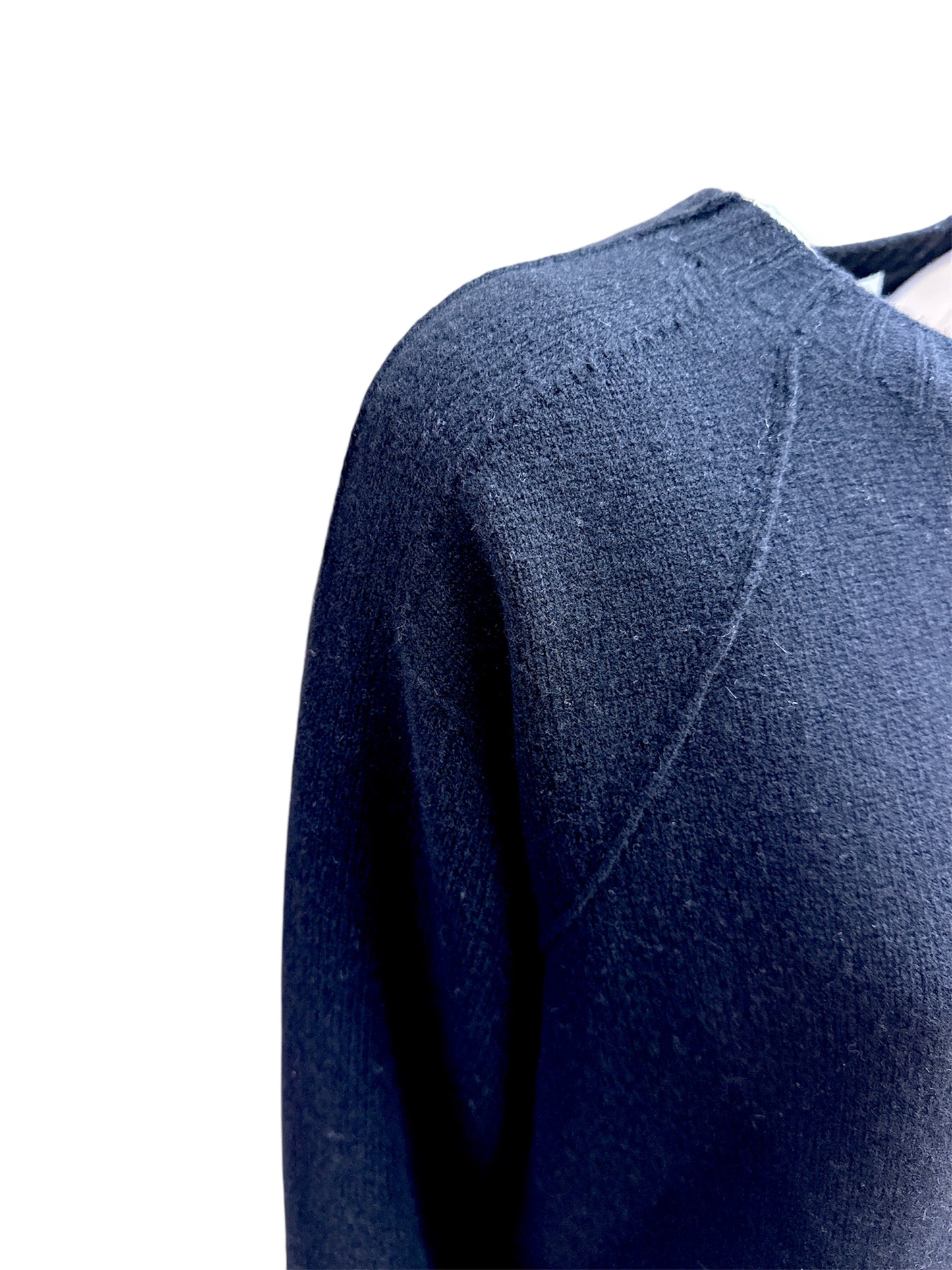 Pull girocollo lana nero