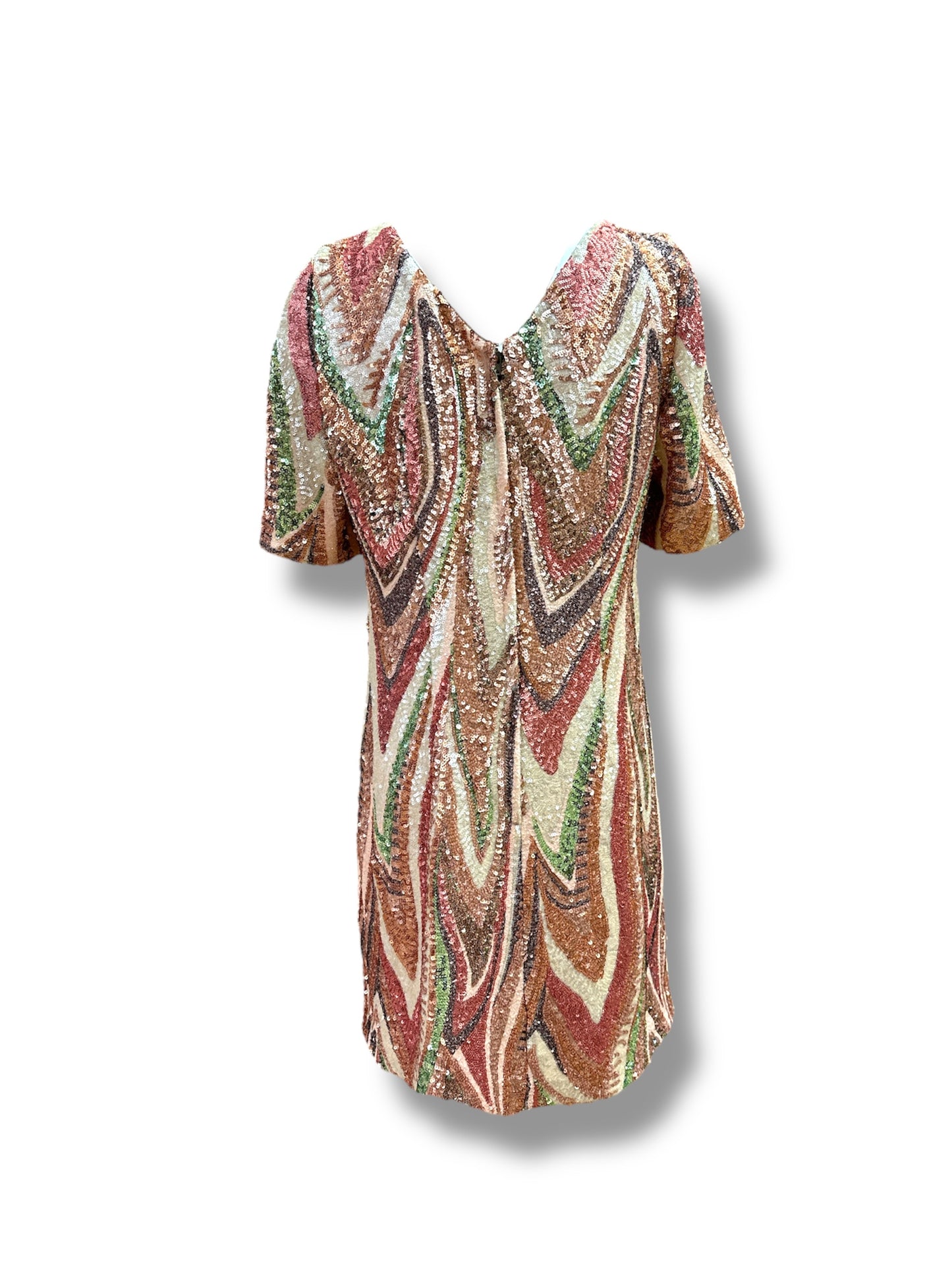 Abito paillettes fiammato